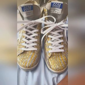 Golden Goose Women's Gold and Silver Sneakers